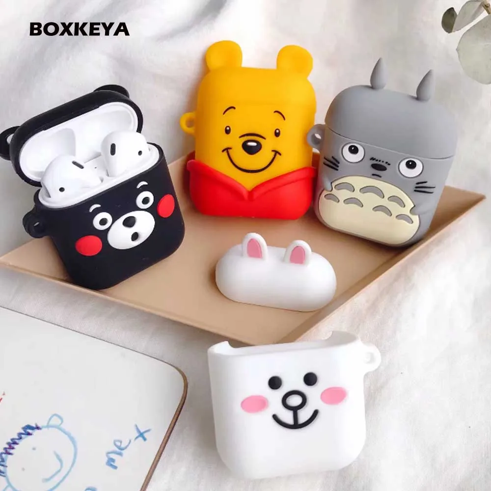 

For Apple AirPods Bluetooth Wireless Earphone Case For Apple Airpods Cartoon Pattern Protective Cover Accessories Charging Box