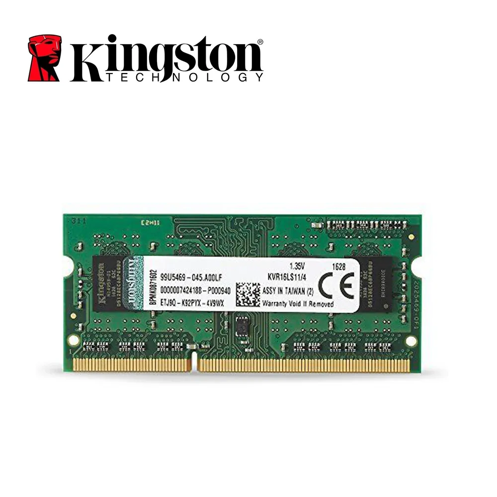 Kingston 4gb Pc3-12800s Ddr3 1600mhz 4gb Cl11 204pin 1.35v Laptop Memory  Notebook Sodimm Ram - Rams - AliExpress