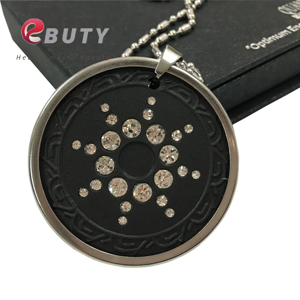 

Charming Quantum Pendants Necklace with Negative Ions Scalar Energy Lava Stone with FIR Germanium Stone Fashion Jewelry Gifts