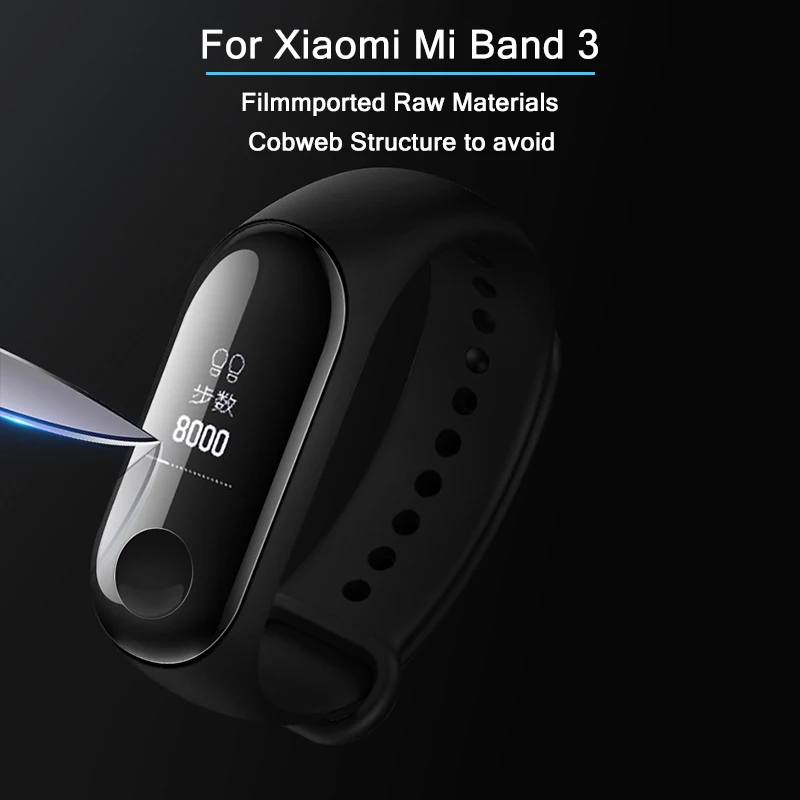 5 шт. Защитная пленка для экрана для Xiaomi mi Band 3 Смарт-браслет Xio mi Band 2 3 Защитные пленки не закаленное стекло