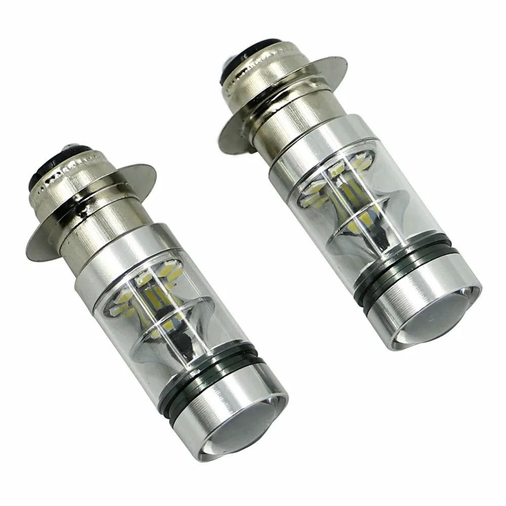 

100W Super White LED Headlights Bulbs For Honda TRX 200 300 350 400FW TRX450R TRX700XX