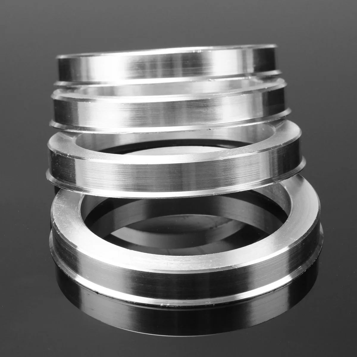 4 шт. 73,1 мм-57,1 мм Универсальный алюминиевый концентратор центриковое кольцо колеса прокладки набор 73,1 мм O/D 57,1 мм I/D