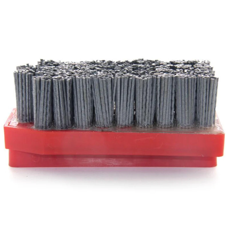 RIJILEI 10PCS/Set Fickert Antique Abrasive Brush Diamond Abrasive Brush for stone finishing Matte Polishing Brush Cleaning YG05
