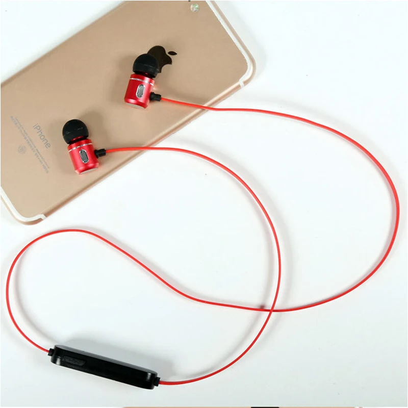 

Xt-9 Bluetooth Headset Wireless Motion Magnetic Ears in Ear Neck Hanging 4.2 Stereo Sound Bilateral Stereo High Quality