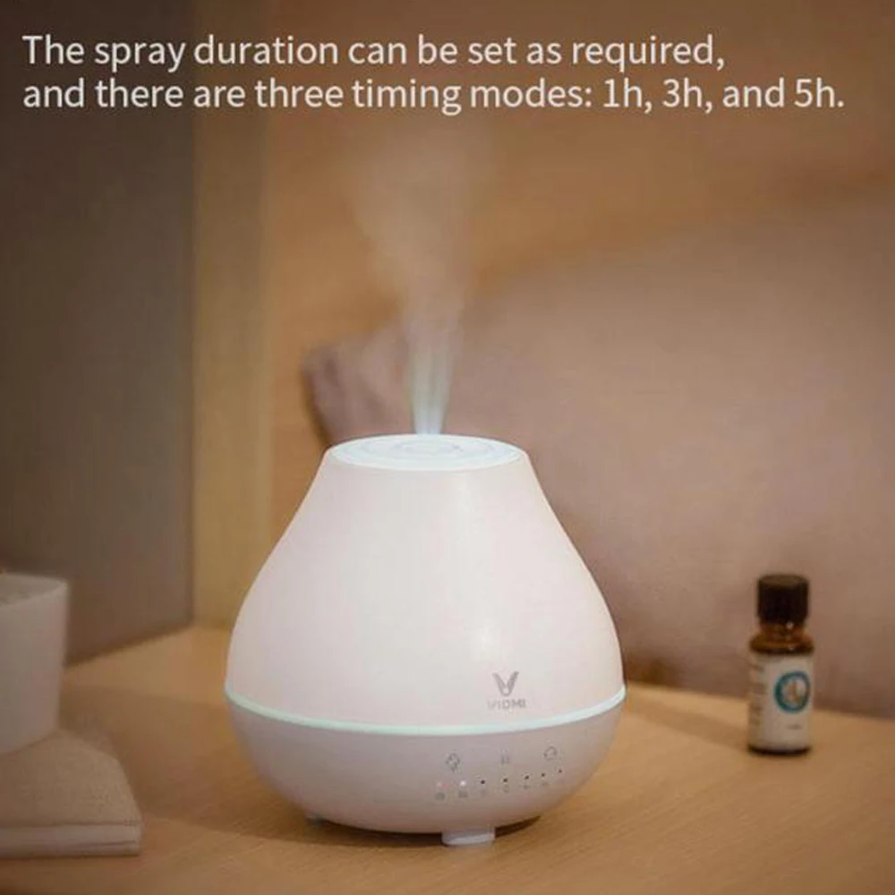 

Xiaomi Mijia VIOMI Aromatherapy Diffuser Ultrasonic Humidifier 200ml Aroma Diffuser 4 Color Light Warm Mist Timed Air Humidifier