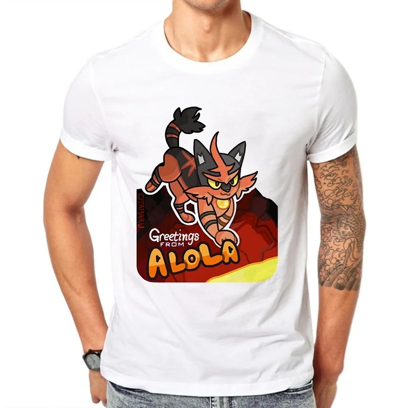 LettBao Pokemon Mens Tee Shirts Fashion T shirts Men Funny T Shirt