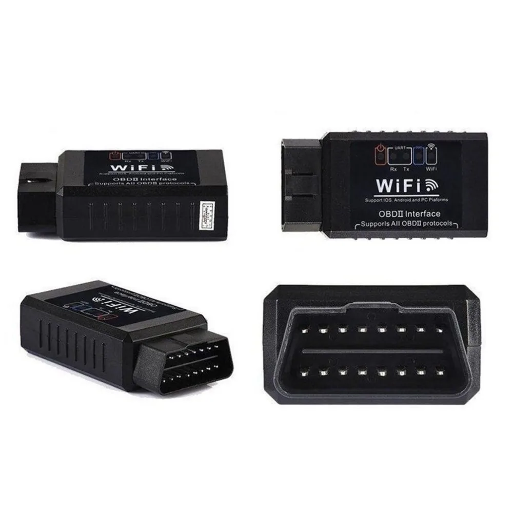 ELM327 wifi OBD2 OBDII Интерфейс авто автомобильный диагностический сканер для iOS для Android ПК устройств беспроводной считыватель кодов автомобиля