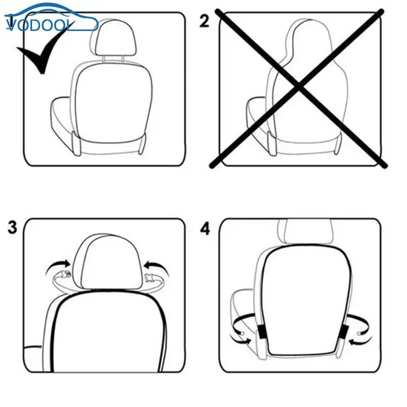 Автомобильный уход за сидением, Задний защитный чехол, чехол для автомобиля, аксессуары для детей, Детский коврик, грязеотталкивающий пластиковый анти-кик коврик