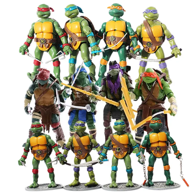 

Action & Toy Figures Model Animation Raph Mikey Don Leo Toys For Children