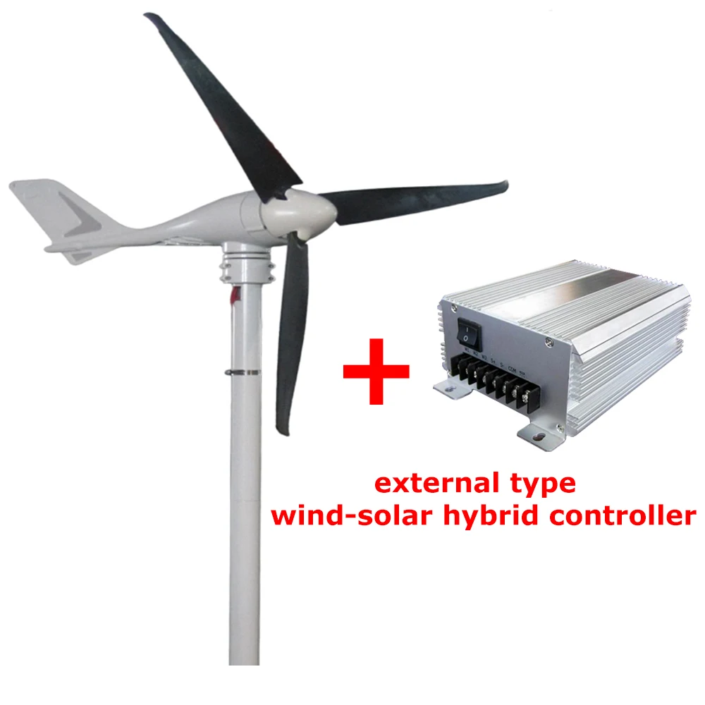S 700 12v 24v 3 blades wind turbine motor generator regulator windmill with wind external type