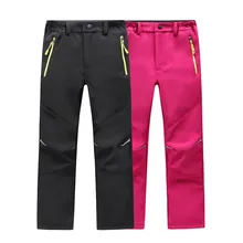 Mortonpart Детские Зимние флисовые Softshell Пеший Туризм брюки молодежи дети открытый Водонепроницаемый Кемпинг походы Лыжный Спорт Thousers