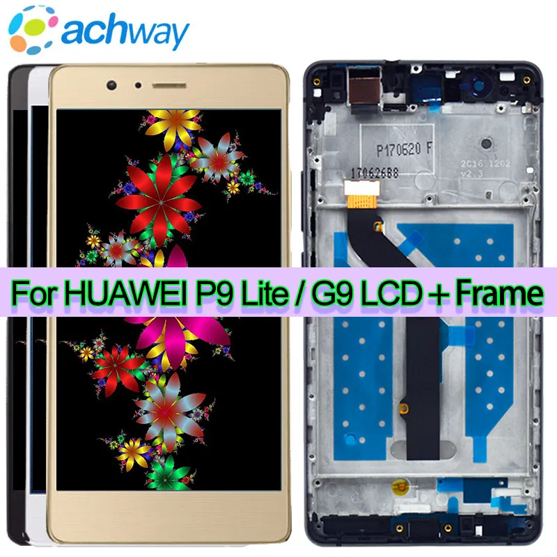 

For 5.2" Huawei P9 Lite LCD G9 Display Digitizer Assembly VNS-L21 VNS-DL00 VNS-L23 Huawei P9 Lite LCD Touch Screen With Frame