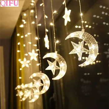 

QIFU EID MUBARAK String Light Ramadan Decor for Home Ramadan and EID Decorations Islam Islamic Muslim Party Decor Ramadan Kareem