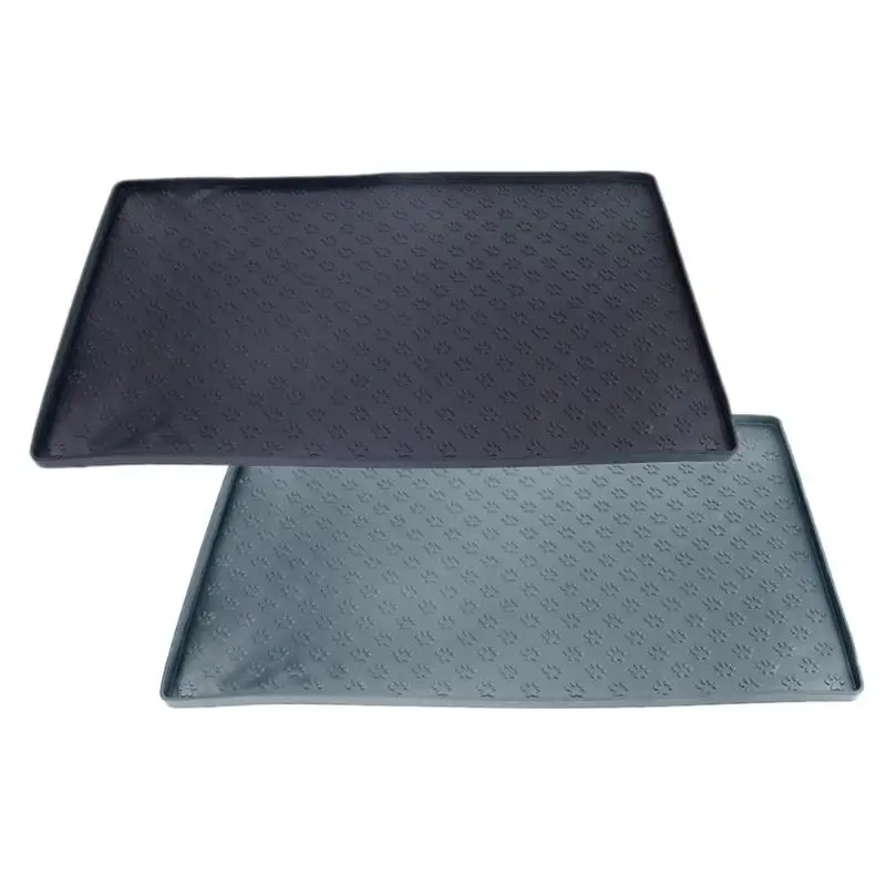 

Dog Footprint Dog Cat Silicone Food Waterproof Pet Mat for Dog Cat Silicone Pet Food Pad Pet Bowl Drinking Mat Dog Feeding Place