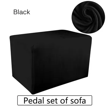 

50PCS Spandex Footstool Pedal Stool Bench Ice Silk Covers Furniture Protector Sofa Footrest Case Removable Slipcover