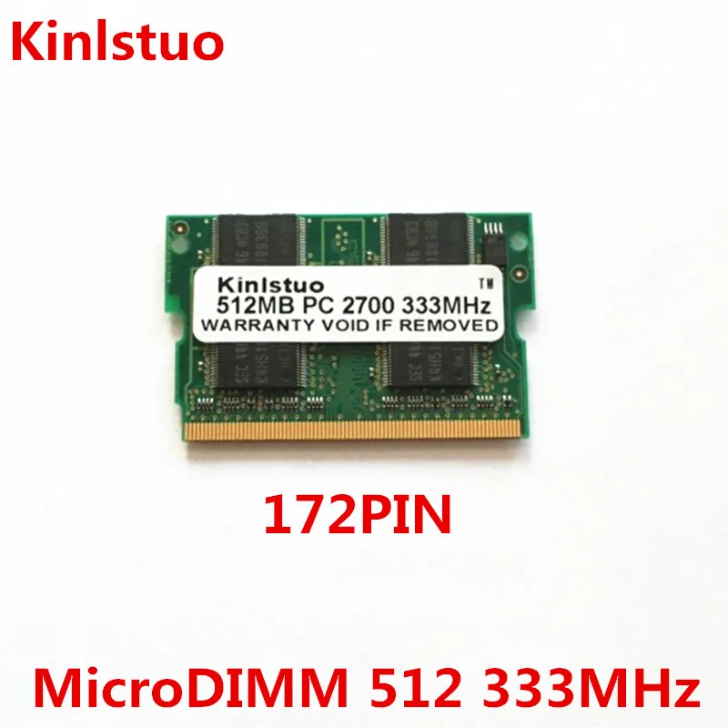 MicroDIMM DDR-333 172-pin 512MB ноутбук ОЗУ подходит PCG-TR3/B, TR3E/B, PCG-X505, X505P, X505SP, X505ZP, VGN-A11C, VGN-S2HRP