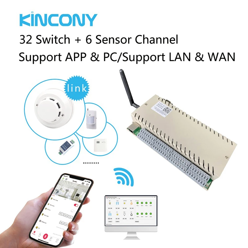  Kincony Domotica Casa Hogar WiFi Smart Home Automation Module Controller Relay Remote Control House - 33012753543