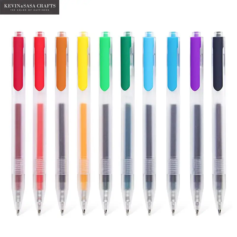 

5Pcs/10Pcs Gel Pen Colorful Gel Ink Pens Kawaii School Supplies Gel Pens School Stationery Office Suppliers Pen Kids Gift Tools
