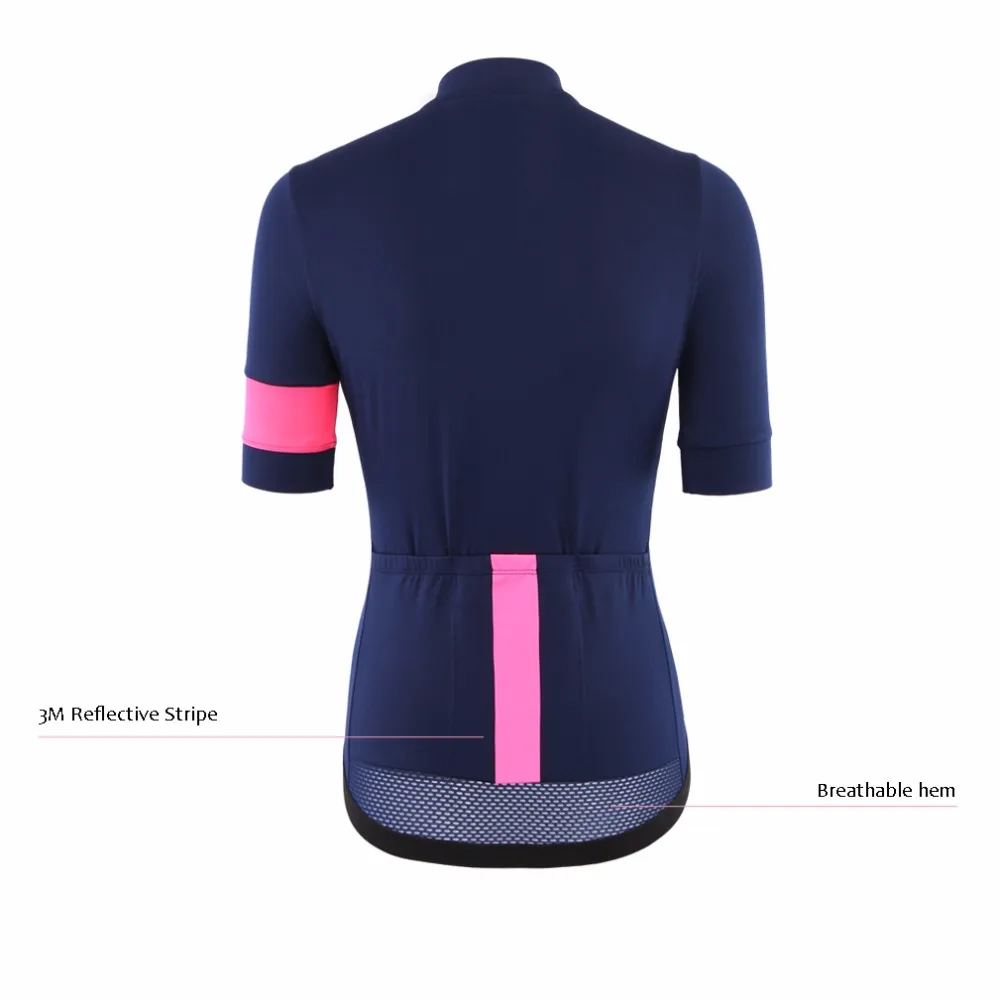 SPEXCEL женский темно-синий Принт лучшее качество легкий короткий рукав Велоспорт Джерси плотно подходят Ropa Ciclismo велосипедный топ для девочек