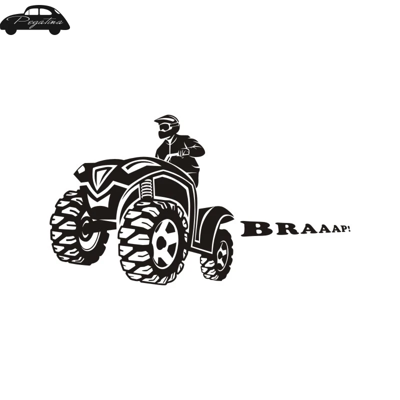 Pegatina BRAAAP ملصقا موتوكروس صائق دراجة نارية الملصقات أربع عجلات دراجة نارية الفينيل صور مطبوعة للحوائط ديكور جدارية التزلج ملصقا
