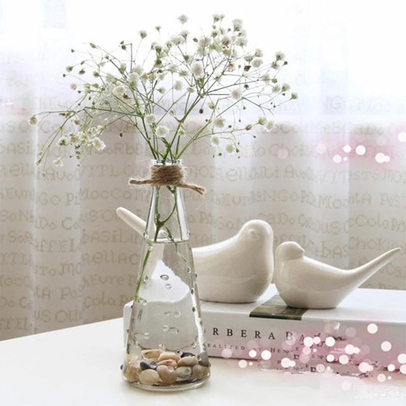 

1pcs Decorative Glass Bottle Jar Hydroponic Terrarium Container Creative Gifts Presents Home Decor Reed Diffuser Bottles