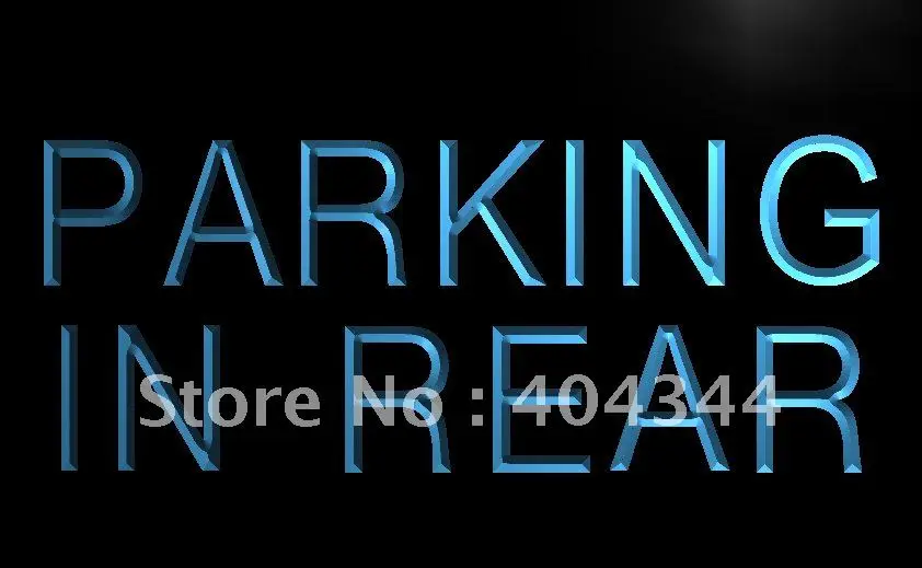 LB425-парковка в задней части автомобиля дисплей светодиодный неоновый свет вывеска домашний декор ремесла