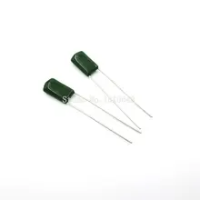 100PCS LOT 2A332J 2A332 100V 3300pF 3 3nF Polyester Film Capacitor Capacitance