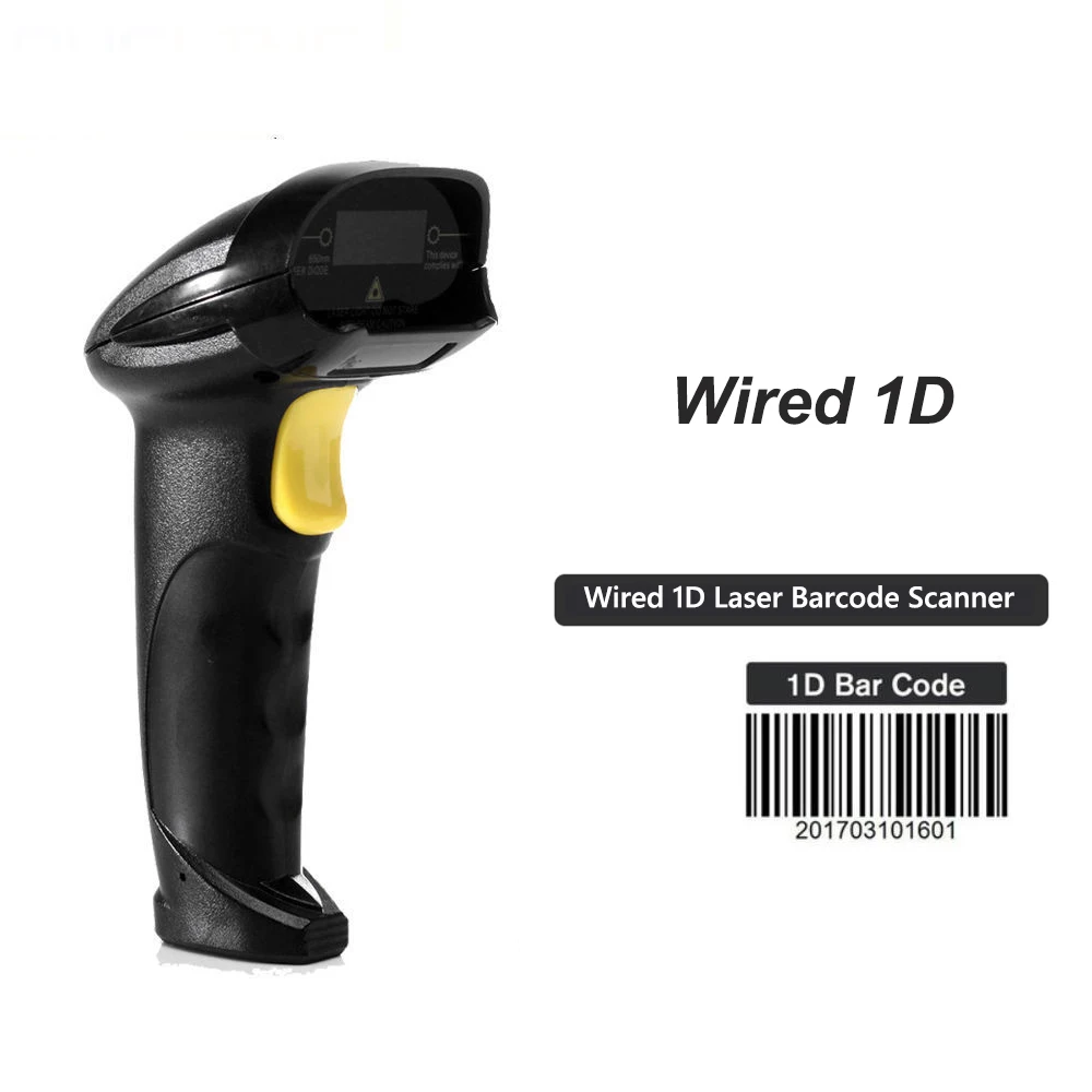 1D& 2D штрих-кодов Сканер для супермаркета handel 2D сканер штрих-кода считывания штрих QR код ридер PDF417 2,4G беспроводной и проводной