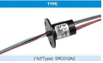 

5PCS SRC012A2 A2 Type Conductive Ring Rotation Joint Connector Slip Rings for Signal Transmitter 6 Channels 2A Capsule Slip Ring