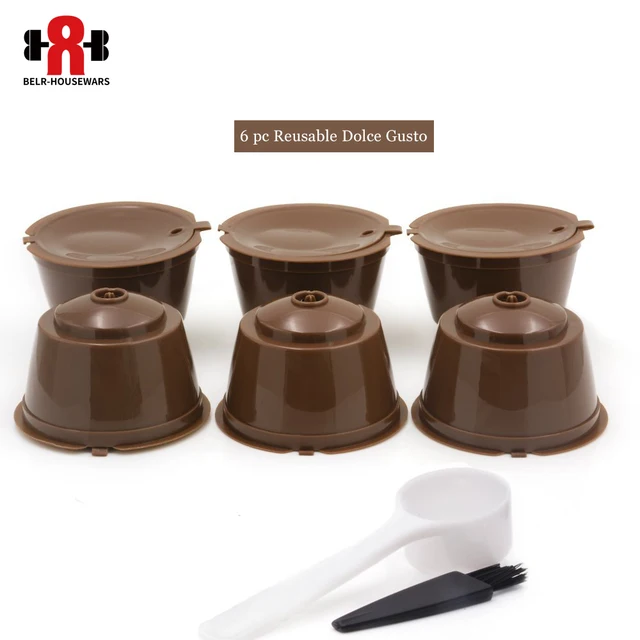 Best Price 6pcs/pack Keurig Refillable Dolce Gusto coffee Capsule nescafe dolce gusto reusable capsule refill Refillable K-carafe K Cup 