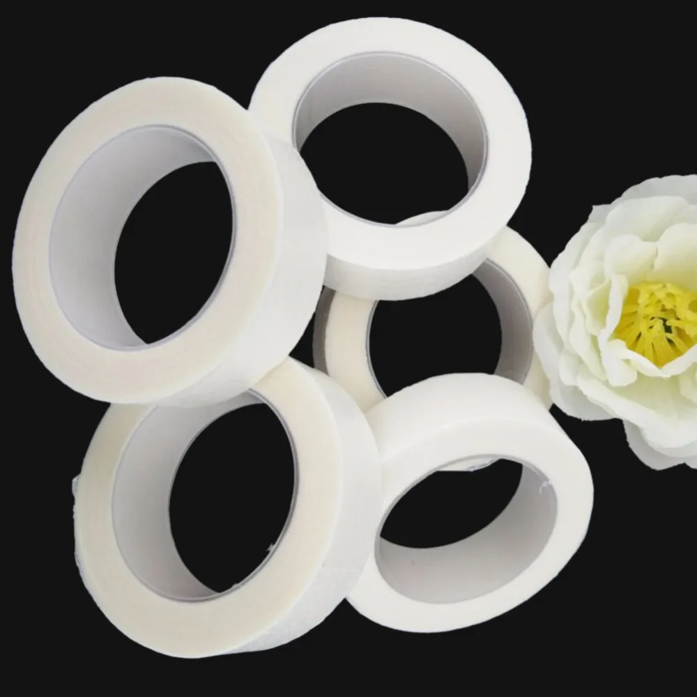 

10pcs Eyelash Extension Lint Breathable Non-woven Cloth Adhesive Tape Medical Paper Tape For False Lashes Patch Makeup Tools