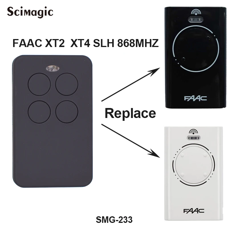 

Free Shipping FAAC XT2 XT4 868SLH Self Learning Rolling Code Remote Control 433 MHz 868 MHz FAAC garage door remote control