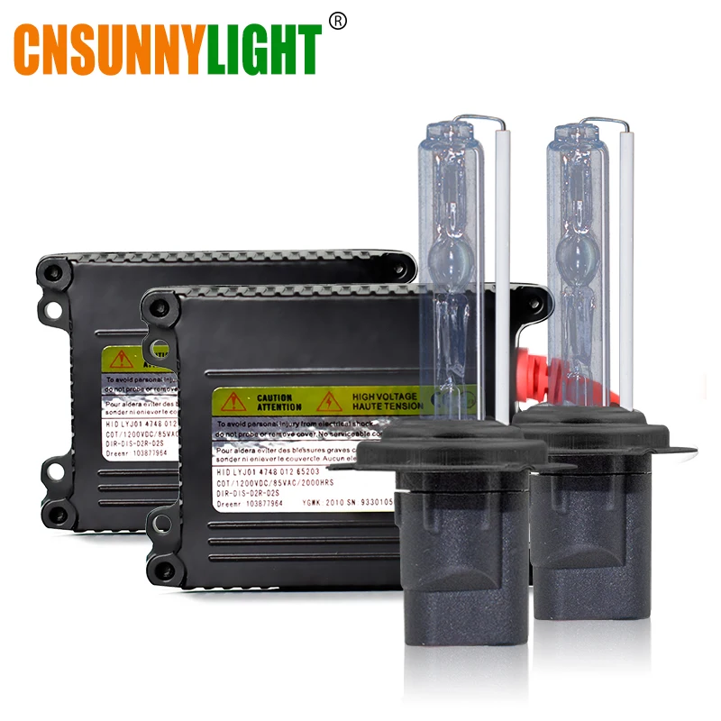 

CNSUNNYLIGHT 2PCS D2H DC 12V 35W Ballast Xenon HID Kit H7 H1 H11 Car Headlights 4300K 6000K 8000K 9005 9006 880 H3 Fog Lamps