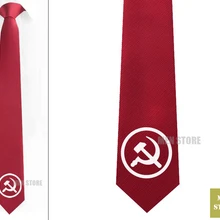 Советский Союз Россия CCCP символ Мужской Жаккардовый тканый тонкий узкий 2," галстук 6 см галстук вечерние галстук для жениха запонки LK041M