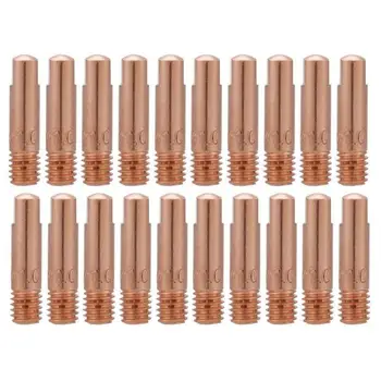 

20pcs/set MIG Welding Nozzle Contact Tips Gas Diffuser Connector Holder Torch Contact Semi-automatic Welding Nozzle 0.8/1/1.2mm