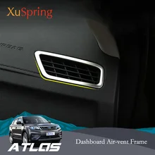Auto Cruscotto UN Pilastro Uscita Aria Vent Cornice Cornice Sticker Styling Per Geely Atlas Boyue Emgrand NL-3 Proton X70 2017 2018 2019