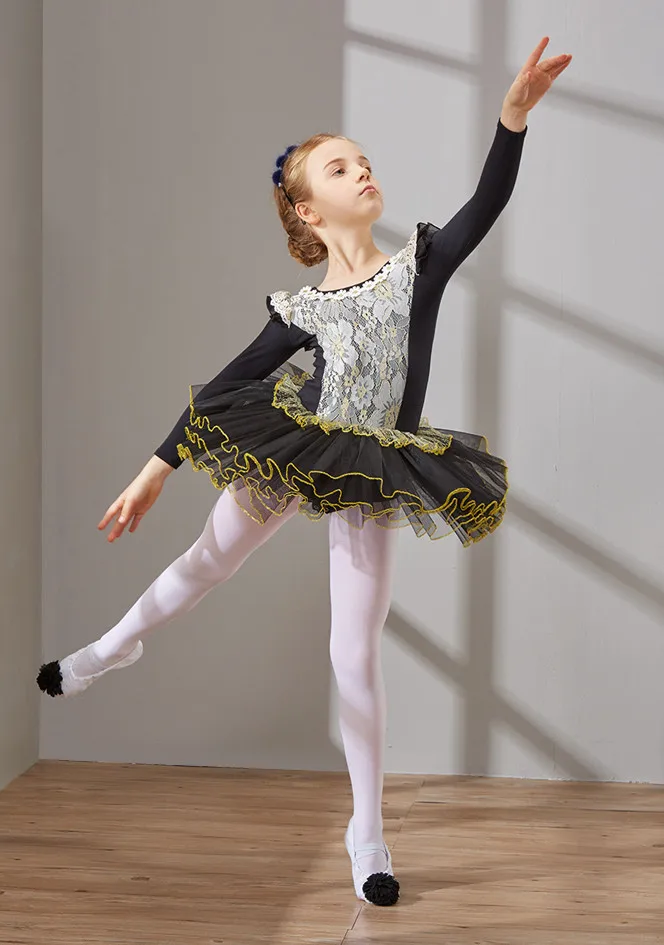 Балетное платье для девочек для Для детей танец Костюмы Платья для женщин юбка-пачка для девочек костюмы балерина купальник танцевальная