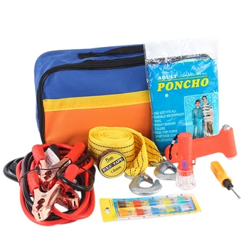 

Car Emergency Kit Car Roadside Emergency Tool Supplies Car Rescue Package Car Fault Equipment Survival Equipment 9 Sets