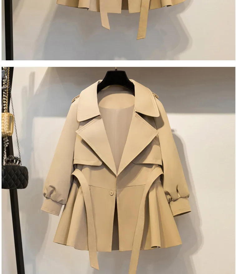AYUNSUE Casaco Feminino размера плюс Короткий плащ корейский стиль Женский Abrigos верхняя одежда женские осенние пальто KJ129