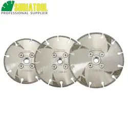SHDIATOOL 1 pc 105/115/125mm M14 fil galvanisé diamant renforcé coupe et meulage lame diamant disque marbre lame de scie 