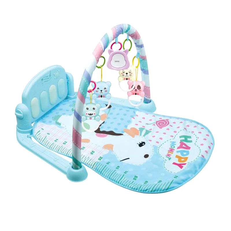 Baby Play Mat Gym Fitness Music Lights Fun Piano Boy Girl Fitness Rack Early Education YJS Dropship