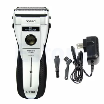 

1 Set Men's Rechargeable Cordless Electric Razor Shaver Double Edge Foil Trimmer