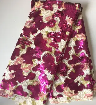 

New Arrival African Net Lace sequins Lace free Shipping High Quality CiCi-32008 French net Fabric for wedding