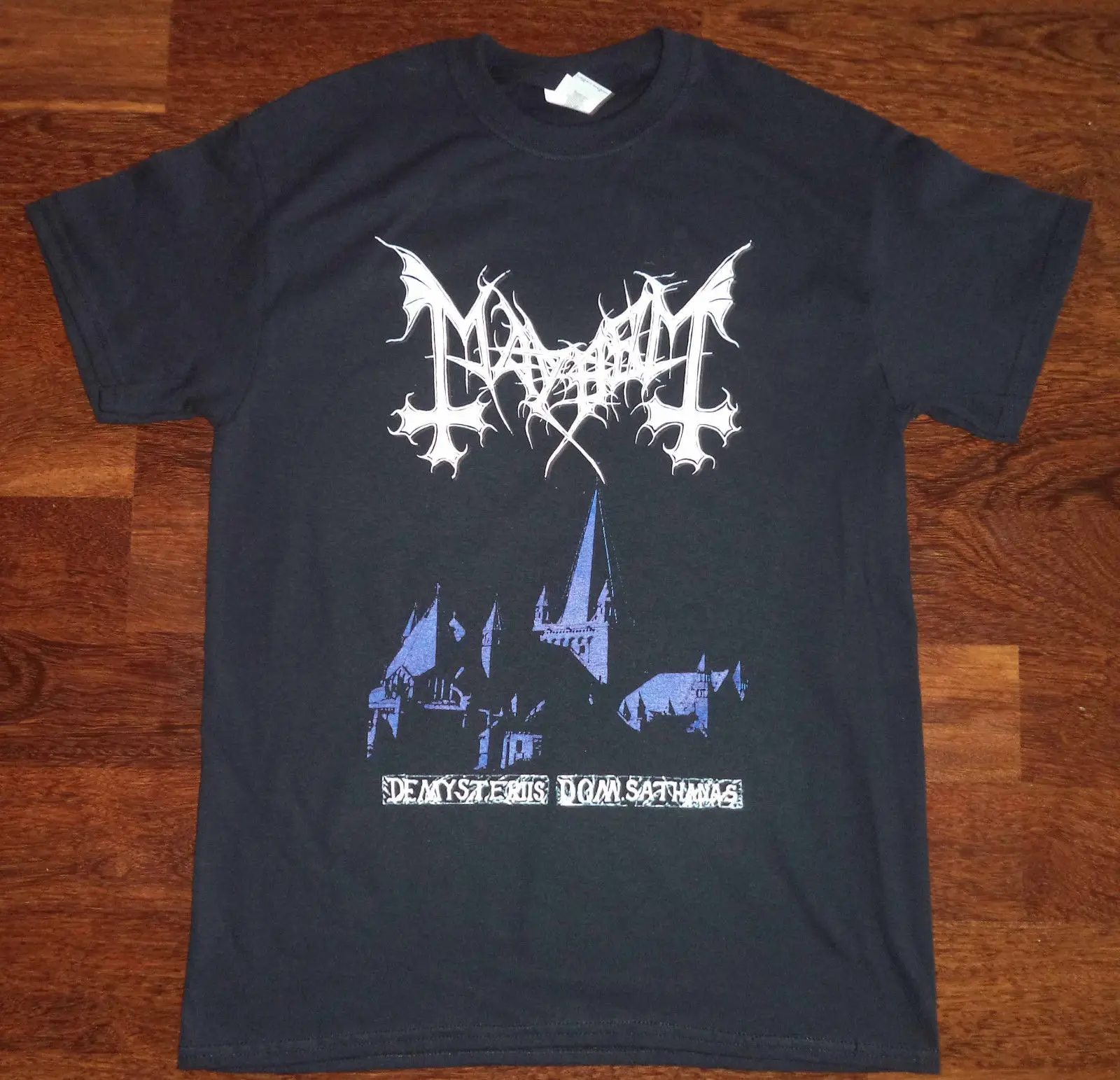 

Mayhem - De Mysteriis Dom Sathanas T-SHIRT L Immortal Enslaved Taake Gorgoroth Novelty Cool Tops Men Short Sleeve Tshirt 2018