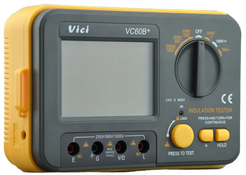 VICI VC60B Digital Insulation Resistance Tester font b Electronic b font Megger DC AC 0 1