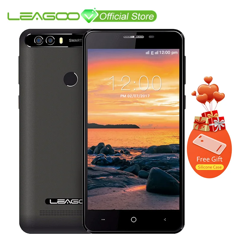 LEAGOO KIICAA POWER Android 7 0 Dual Camera Mobile Phone 4000mAh 5 0 Inch MT6580A Quad