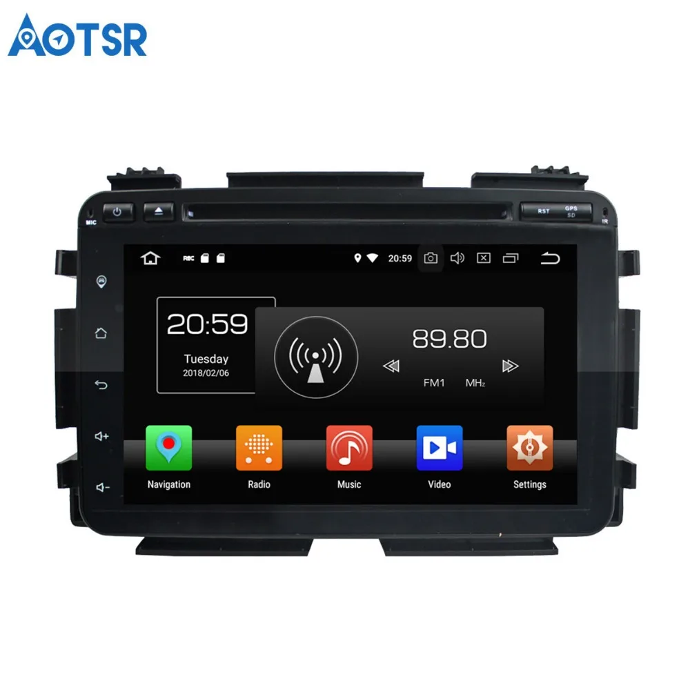 Автомобильный DVD плеер Aotsr Android 8 0 7 1 GPS навигация для Honda HRV 2015 VEZEL мультимедийный