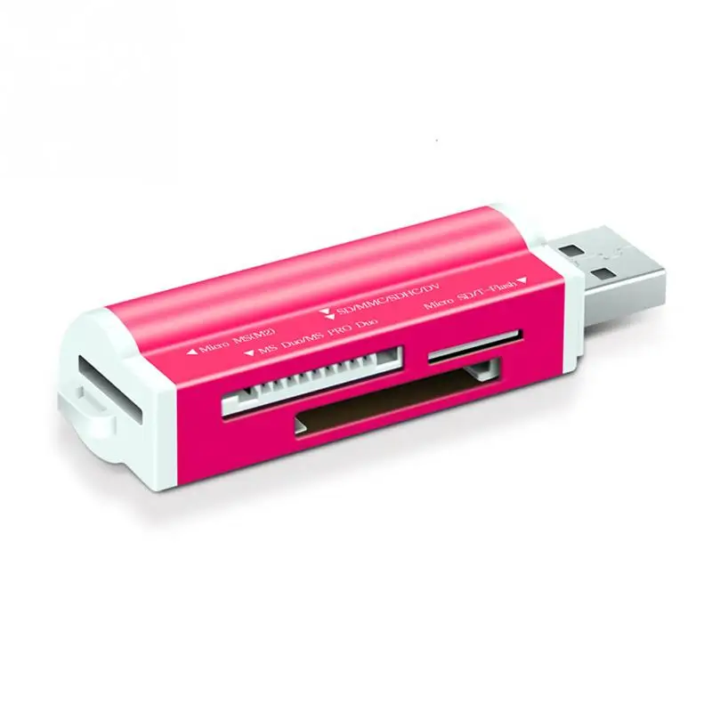 Card Reader Aluminum alloy Adapter Card Reader USB 2.0 All In 1