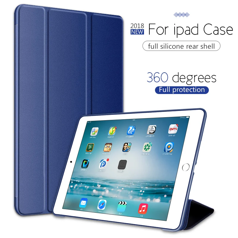 Yikola PU Smart Cover Case For iPad mini 4 Magnet Wake Up Sleep Tablet 7.9&quot Hard Back Triple Folding Shell Apple | Компьютеры и