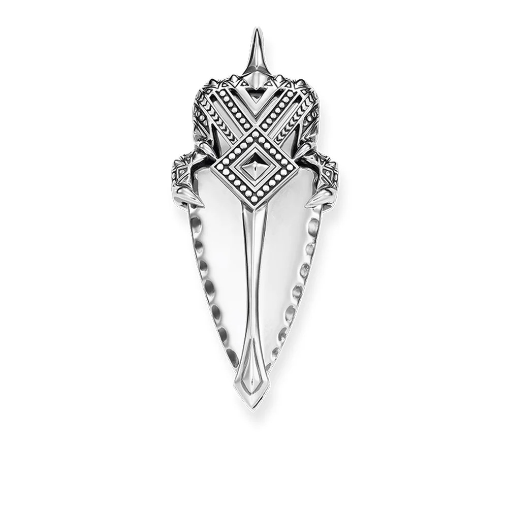 Серебряный африканские копья передовые подвески 2018 Новая мода Сеть Цепочки и